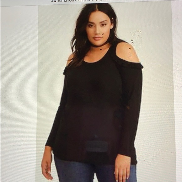 torrid Tops - TORRID.   Knit Cold Shoulder Top